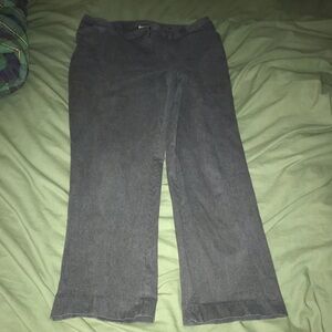 Lane Bryant 18 grey trousers soft and stretchy 28” inseam